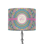 Bohemian Art 8" Drum Lamp Shade - Fabric (Personalized)