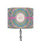 Bohemian Art 8" Drum Lampshade - ON STAND (Fabric)