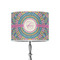 Bohemian Art 8" Drum Lampshade - ON STAND (Poly Film)