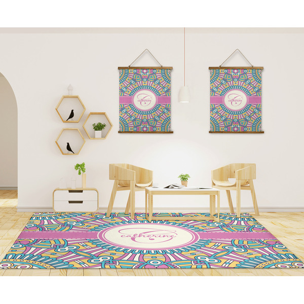 Bohemian Art 8'x10' Indoor Area Rugs - IN CONTEXT
