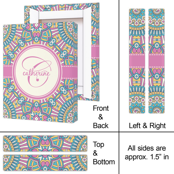 Bohemian Art 8x10 - Canvas Print - Approval