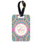 Bohemian Art Metal Luggage Tag w/ Name and Initial