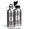 Bohemian Art Aluminum Water Bottle - Alternate lid options