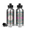 Bohemian Art Aluminum Water Bottle - Front and Back
