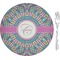 Bohemian Art 8" Glass Appetizer / Dessert Plates - Single or Set (Personalized)