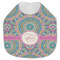 Bohemian Art Jersey Knit Baby Bib w/ Name and Initial