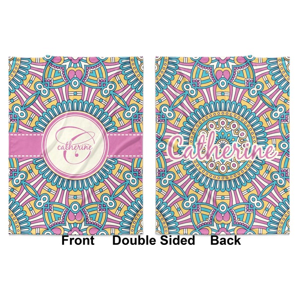 Bohemian Art Baby Blanket (Double Sided - Printed Front and Back)