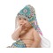 Bohemian Art Baby Hooded Towel on Child