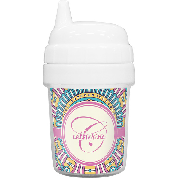 Custom Bohemian Art Baby Sippy Cup (Personalized)