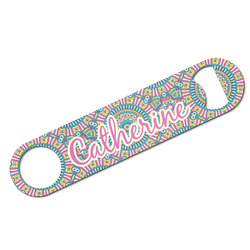 Bohemian Art Bar Bottle Opener w/ Name and Initial