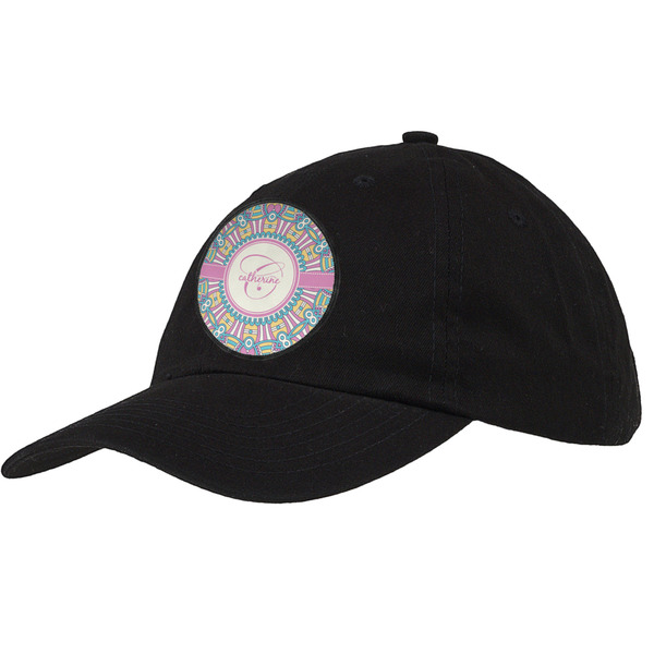 Custom Bohemian Art Baseball Cap - Black (Personalized)
