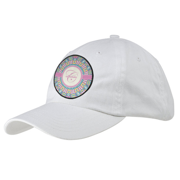 Custom Bohemian Art Baseball Cap - White (Personalized)