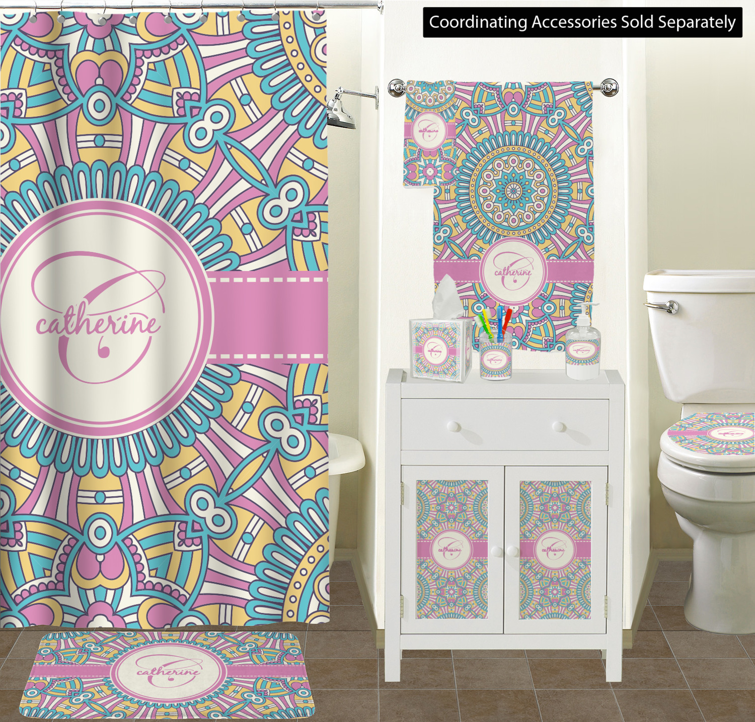 Bohemian Art Waste Basket (Personalized) - YouCustomizeIt