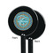 Bohemian Art Black Plastic 5.5" Stir Stick - Single Sided - Round - Front & Back