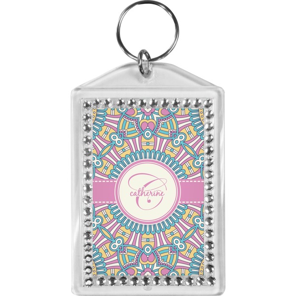 Custom Bohemian Art Bling Keychain (Personalized)