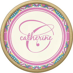 Bohemian Art Cabinet Knob - Gold (Personalized)