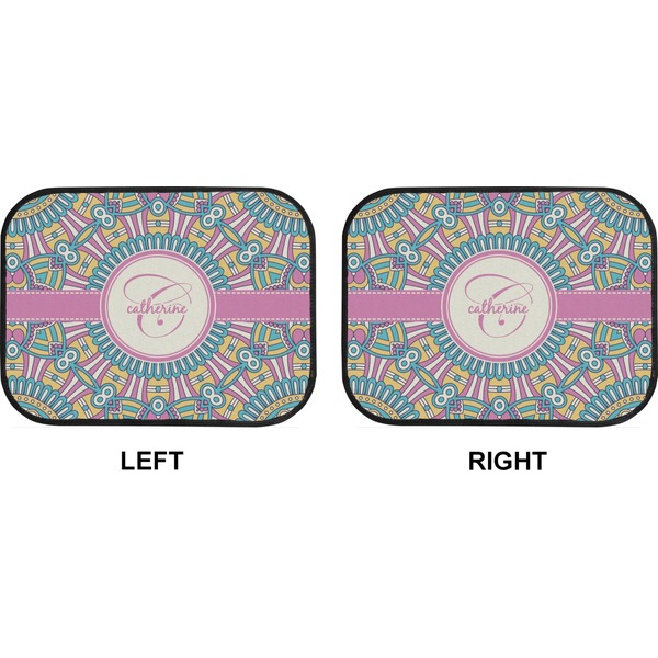 Bohemian Art Car Floor Mats (Back Seat) (Approval)