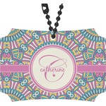 Bohemian Art Rear View Mirror Ornament (Personalized)