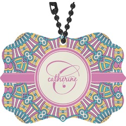 Bohemian Art Rear View Mirror Charm (Personalized)
