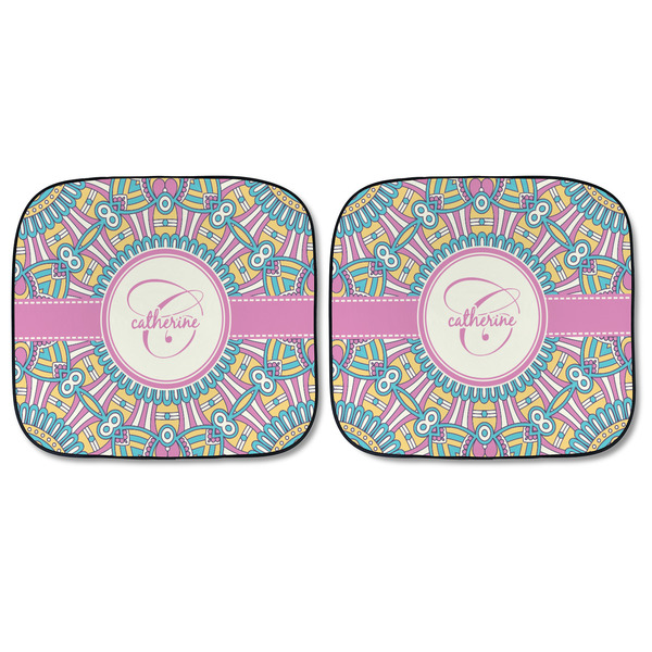 Bohemian Art Car Sun Shades - FRONT