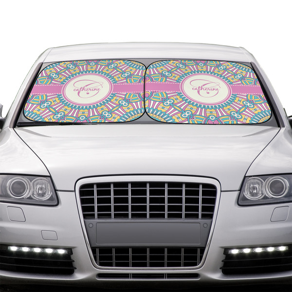 Bohemian Art Car Sun Shades - IN CONTEXT