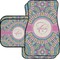 Bohemian Art Car Floor Mats Set - 2 Front & 2 Back (Personalized)