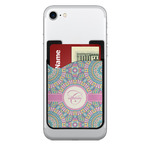 Bohemian Art 2-in-1 Cell Phone Credit Card Holder & Screen Cleaner (Personalized)