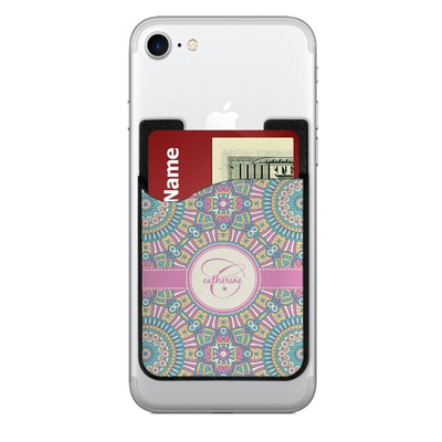 Bohemian Art 2-in-1 Cell Phone Credit Card Holder & Screen Cleaner (Personalized)