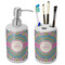 Bohemian Art Ceramic Bathroom Accessories Set (Personalized)