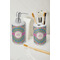 Bohemian Art Ceramic Bathroom Accessories - LIFESTYLE (toothbrush holder & soap dispenser)