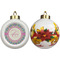 Bohemian Art Ceramic Christmas Ornament - Poinsettias (APPROVAL)