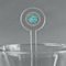 Bohemian Art 5.5" Round Plastic Stir Sticks - Clear (Personalized)