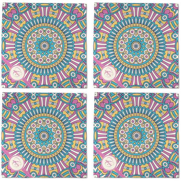 Bohemian Art Cloth Napkins - Personalized Dinner (APPROVAL) Set of 4