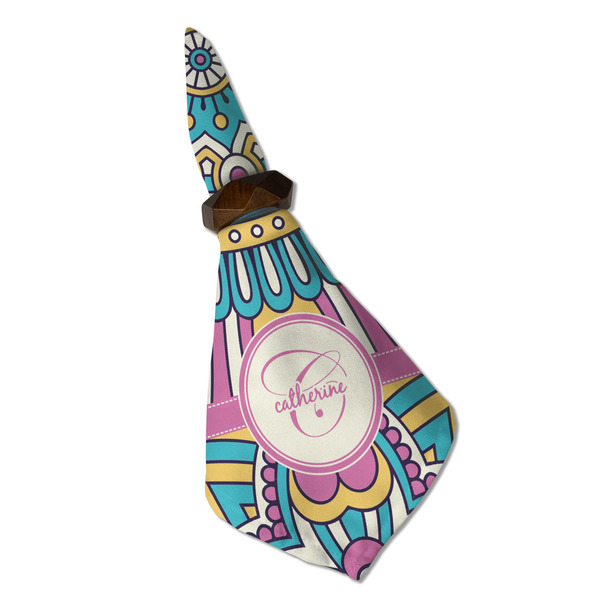 Bohemian Art Cloth Napkins - Personalized Dinner (Folded in Ring) (MAIN)
