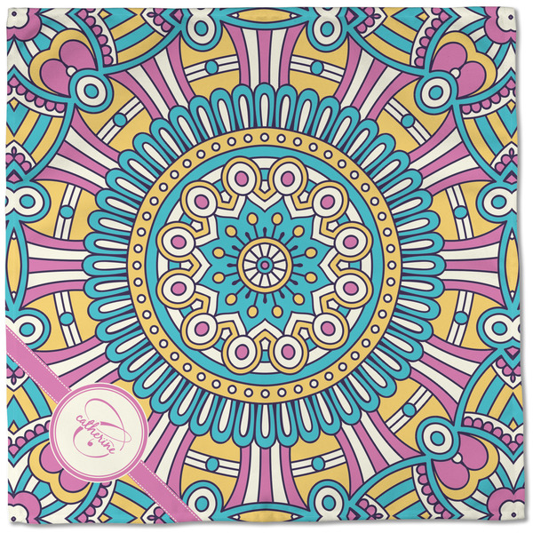 Bohemian Art Cloth Napkins - Personalized Dinner (Full Open)