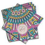 Bohemian Art Cloth Napkins (Set of 4) (Personalized)