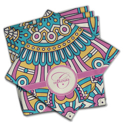 Bohemian Art Cloth Napkins (Set of 4) (Personalized)