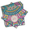 Bohemian Art Cloth Napkins (Set of 4) (Personalized)