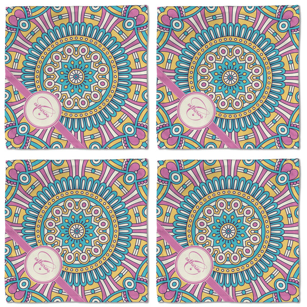 Bohemian Art Cloth Napkins - Personalized Lunch (APPROVAL) Set of 4