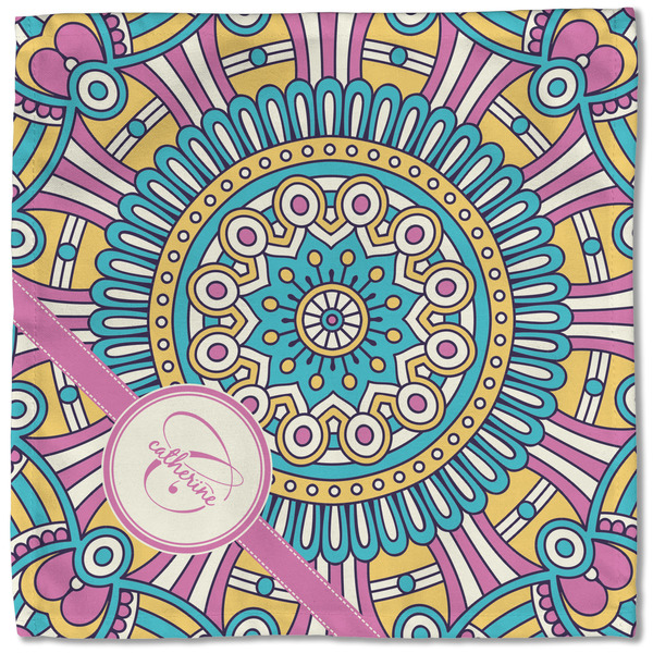 Bohemian Art Cloth Napkins - Personalized Lunch (Single Full Open)