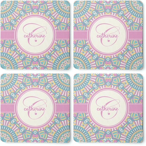 Bohemian Art Coaster Rubber Back - Apvl