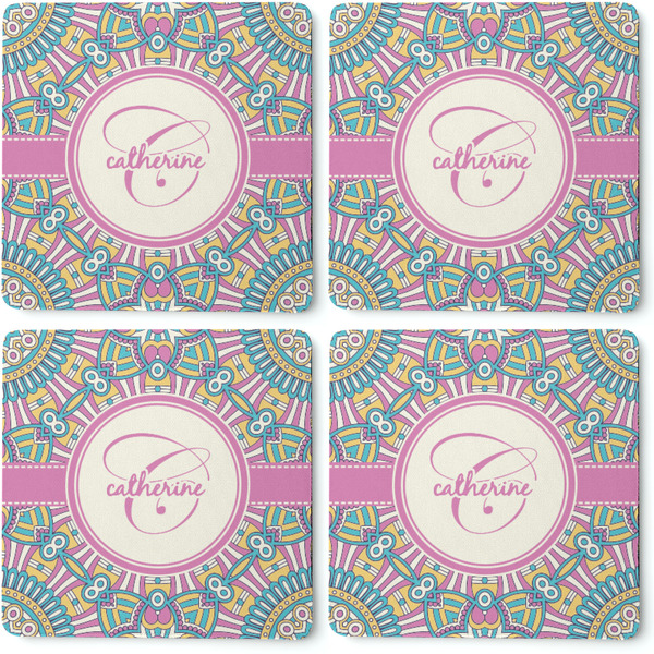 Bohemian Art Coaster Rubber Back - Apvl