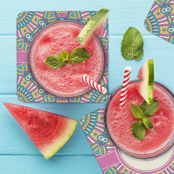 Bohemian Art Coaster Set - LIFESTYLE