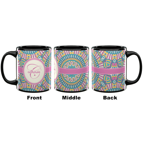 Bohemian Art Coffee Mug - 11 oz - Black APPROVAL
