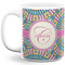Bohemian Art 11 Oz Coffee Mug - White (Personalized)
