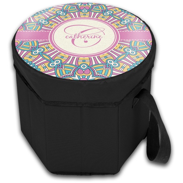 Bohemian Art Collapsible Personalized Cooler & Seat (Closed)