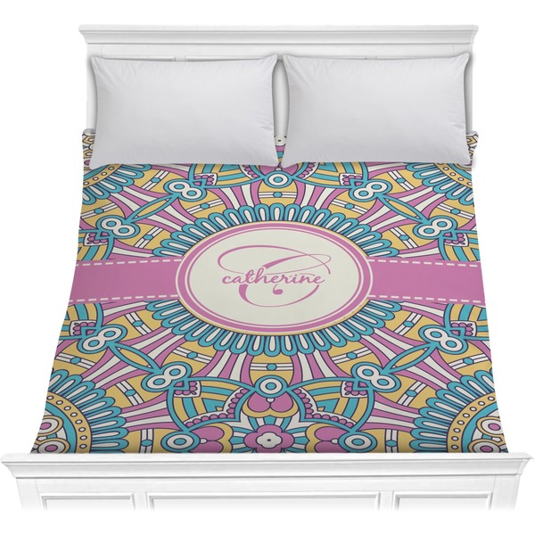Custom Bohemian Art Comforter - Full / Queen (Personalized)