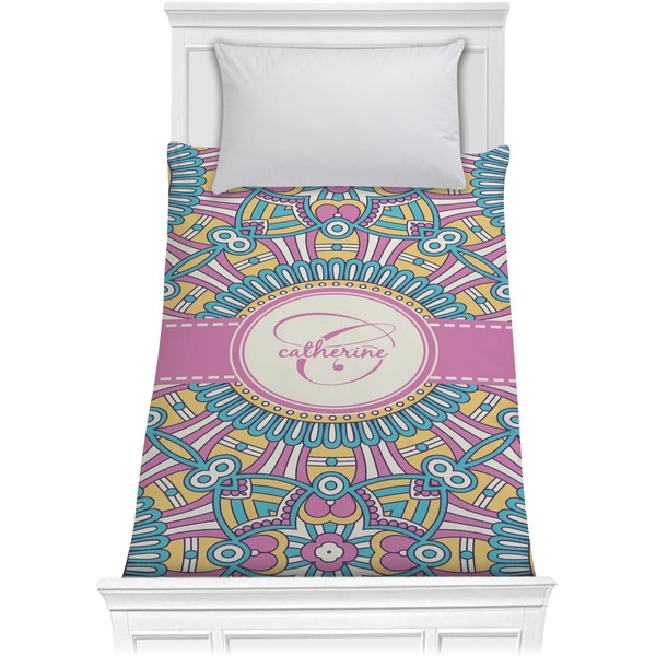 Custom Bohemian Art Comforter - Twin (Personalized)