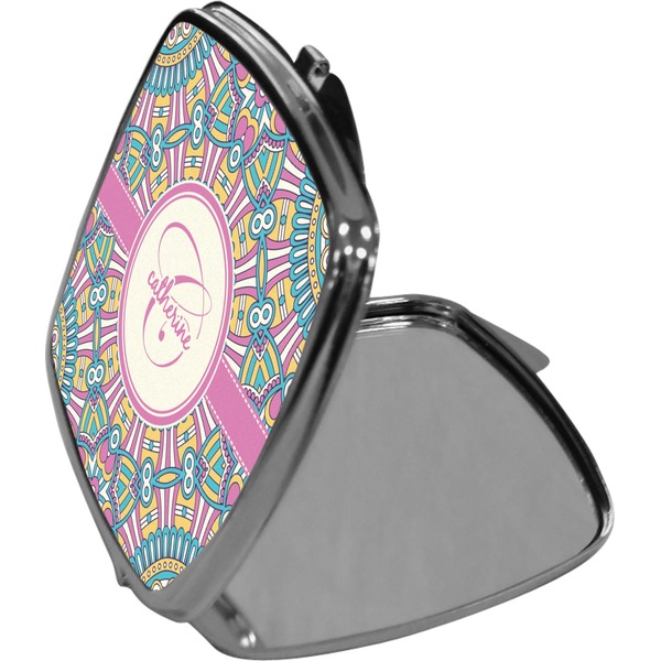 Bohemian Art Compact Mirror (Side View)