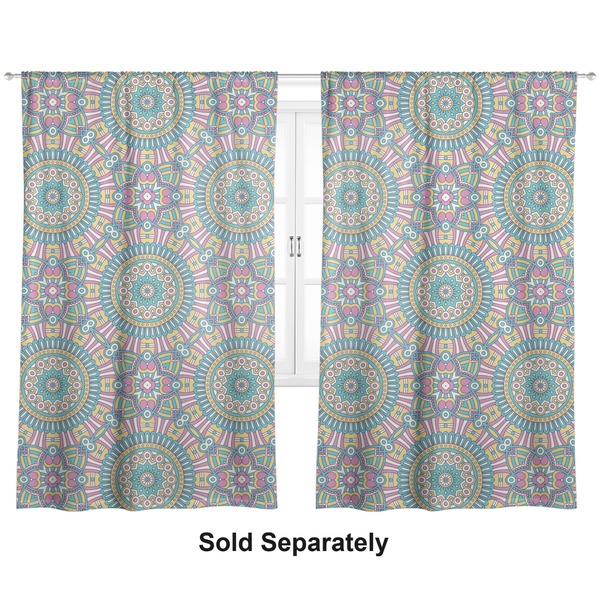 Custom Bohemian Art Curtain Panel - Custom Size